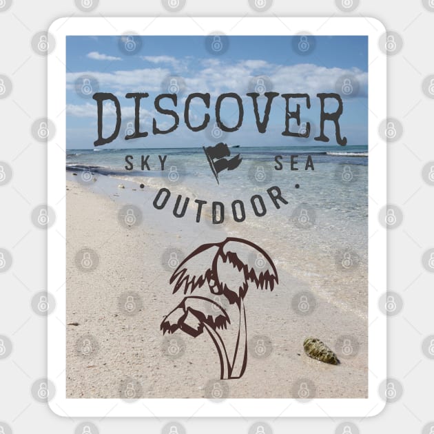 Discover Outdoor Isla Saona Beach Sticker by Christine aka stine1